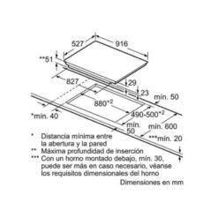 Kích thước của Bếp từ Bosch PIV975DC1E