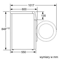 Kích thước Máy giặt Bosch WAW24540PL