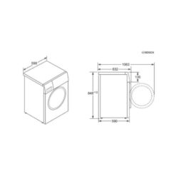 Kích thước của Máy giặt Bosch WAW32640EU I-DOS