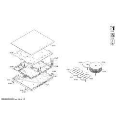 Cấu tạo bếp từ Bosch 4 vùng nấu PXE651FC1E